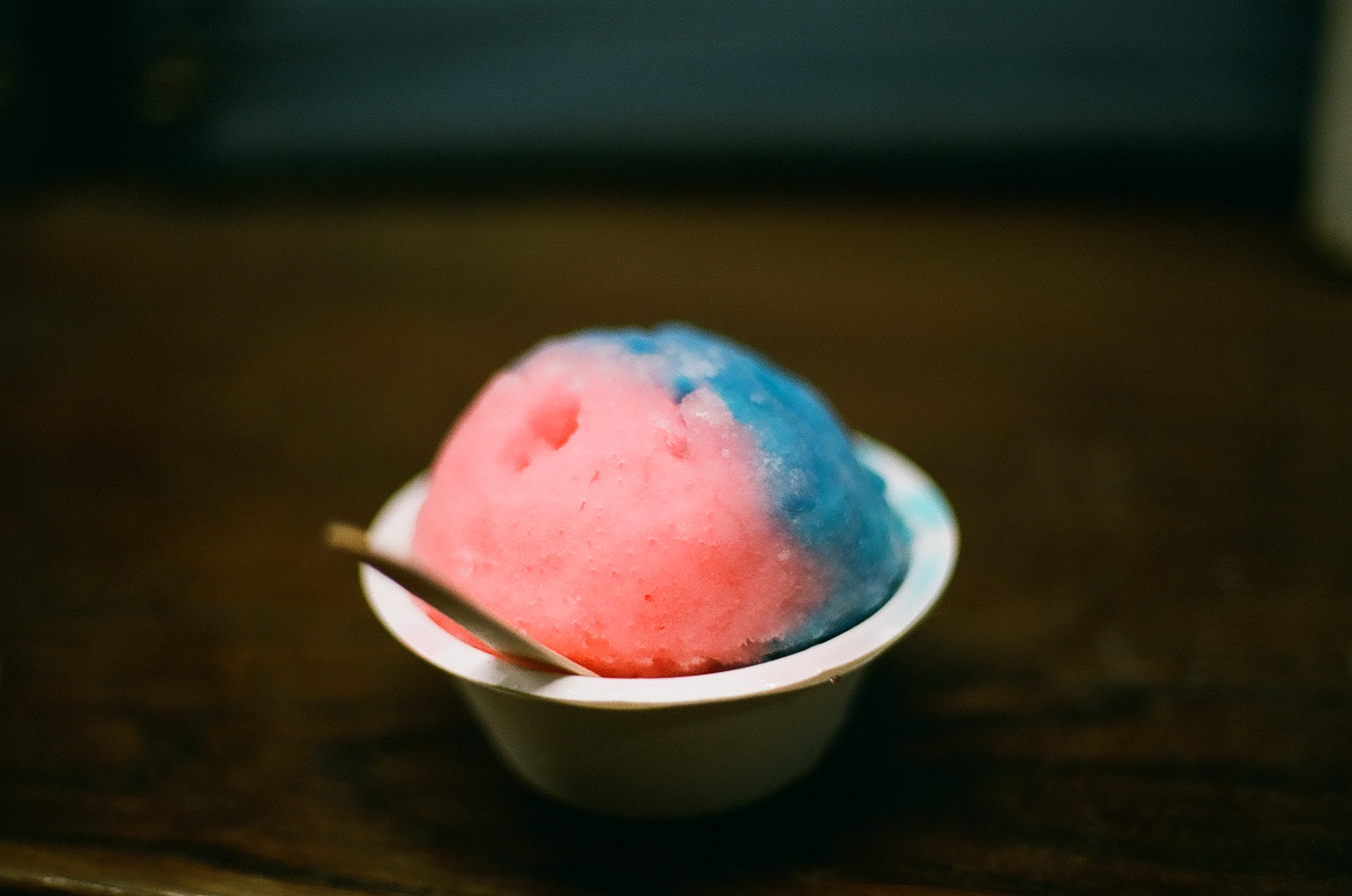 cotton candy and bubblegum shaved ice